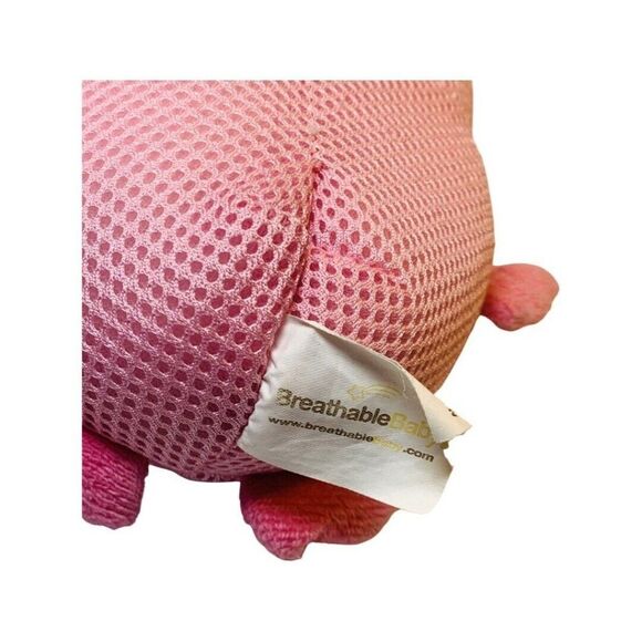 Breathable Baby Pink Mesh Owl Plush Chime Baby Rattle Stuffed Animal  Toy 6” - Picture 5 of 5